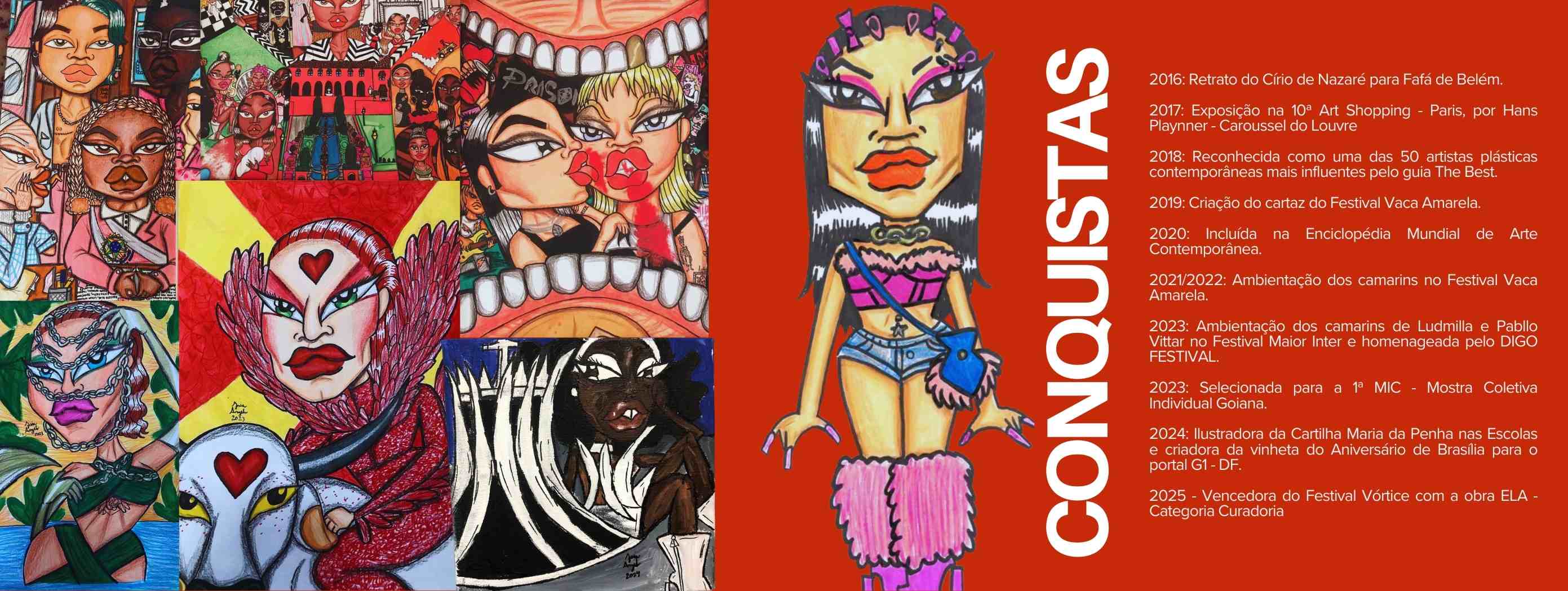 Zaia Angelo se destaca na arte contemporânea.